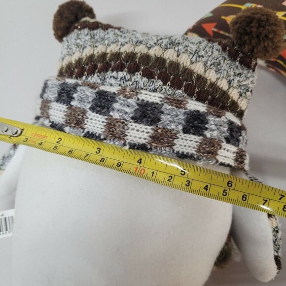 Lot 2 Sitting Owl Stuffed Plush W/ Scarf Dan Dee & A Twisted Thread Owl Pillow. - Picture 7 of 8